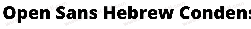 Open Sans Hebrew Condensed Extra Bo字体转换